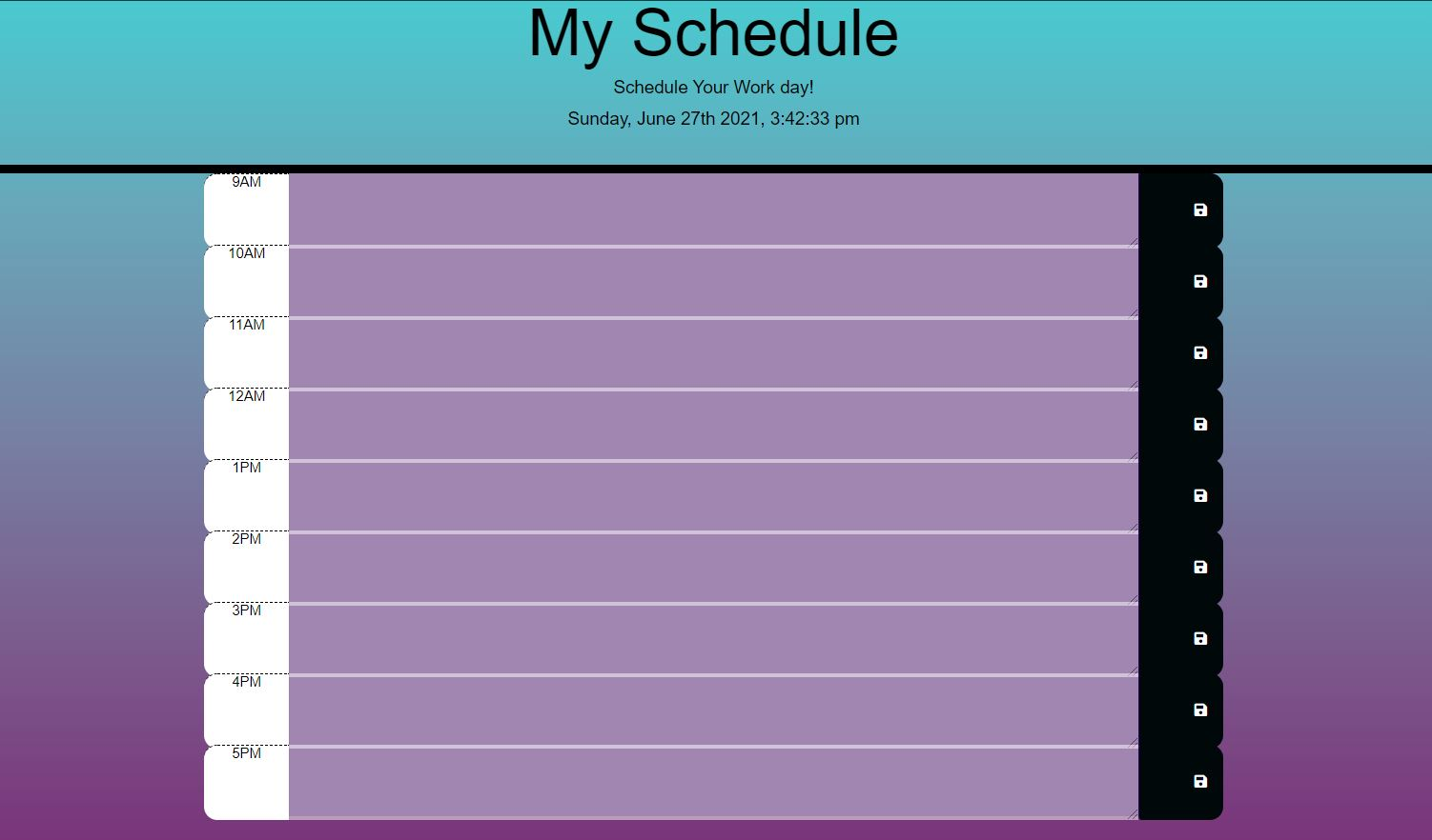 Preview of My project Daily Planner 